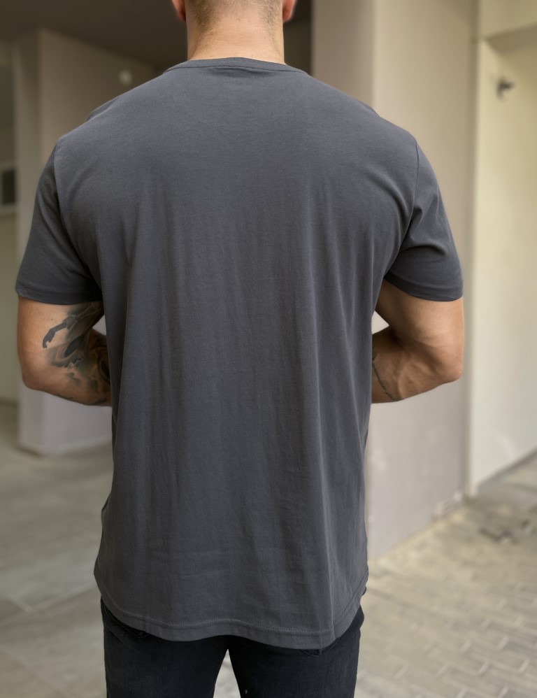 Lee ανδρικό μπλουζάκι ανθρακί SS Pach Logo Tee L60UFQON φωτογραφία